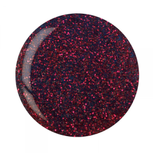 Cuccio Powder Polish - 5595 - Purple with Red Glitter