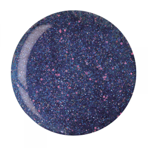 Cuccio Powder Polish - 5606 - Blue with Pink Glitter