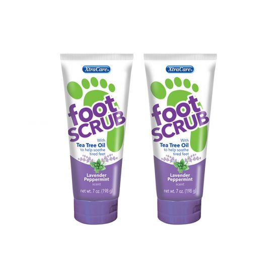 XTRACARE FOOT SCRUB WHIT TEA TREE OIL 7oz/198g